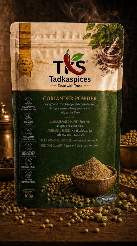 TKS Coriander Powder — Organic, Citrusy Aroma