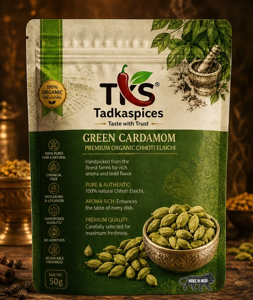 TKS Green Cardamom — Premium Organic Chhoti Elaichi